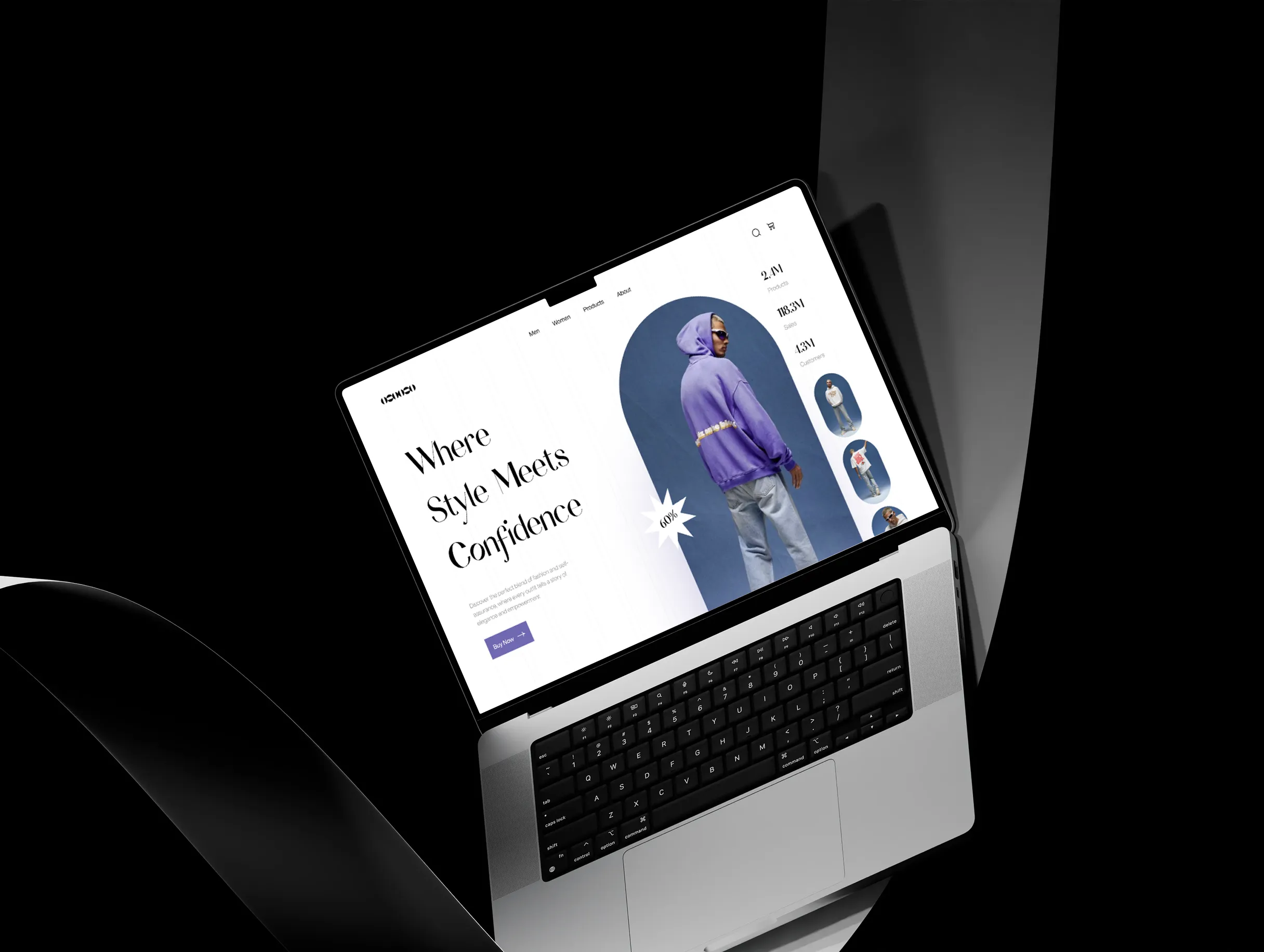 Style & Confidence interface mockup
