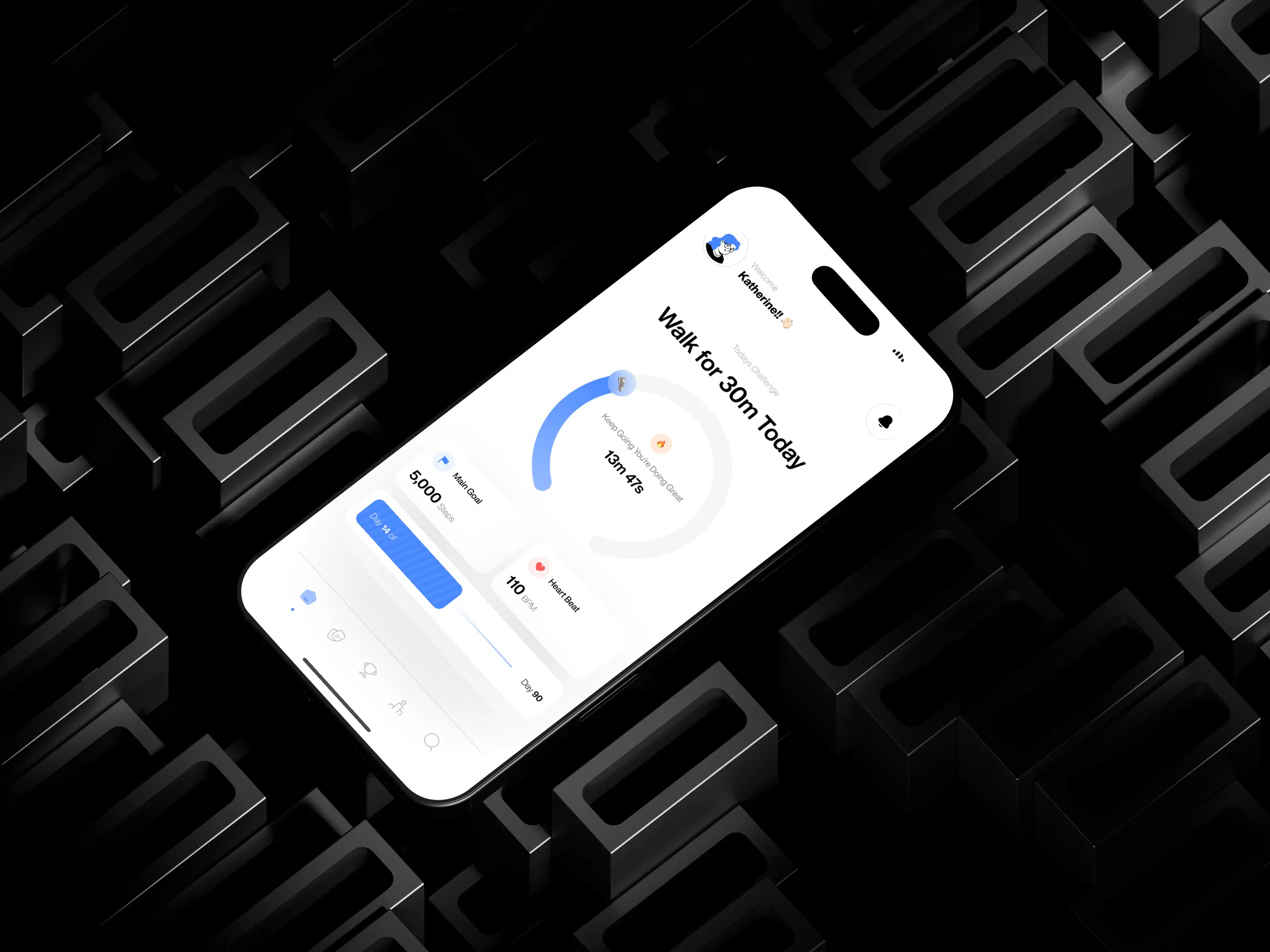 Activity Tracker interface mockup
