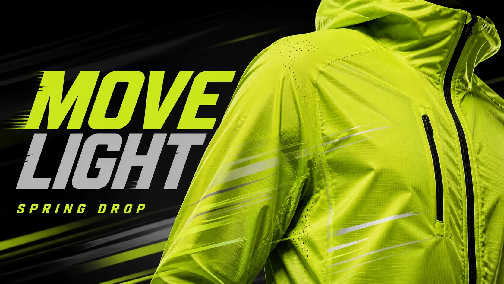 Move Light performance jacket social media launch post